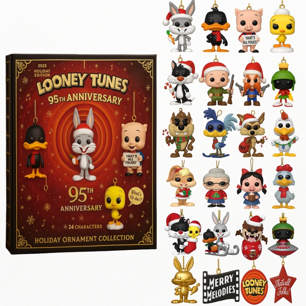 Looney Tunes 95th Anniversary 2025 Advent Calendar Christmas Decor Kids Advent Calendar