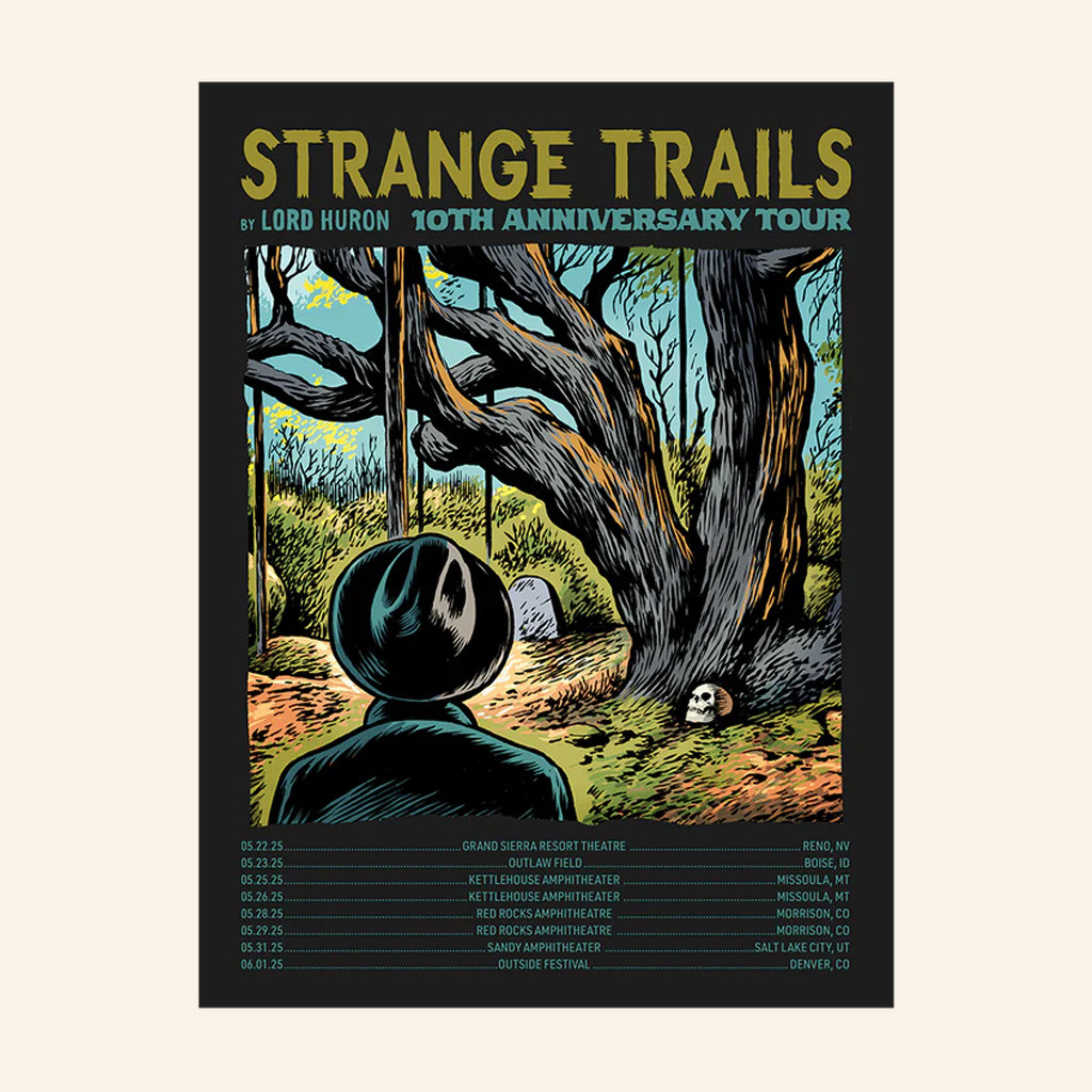 Lord Huron Merch Strange Trails 10th Anniversary Tour Poster Wall Art Decor For Fans
