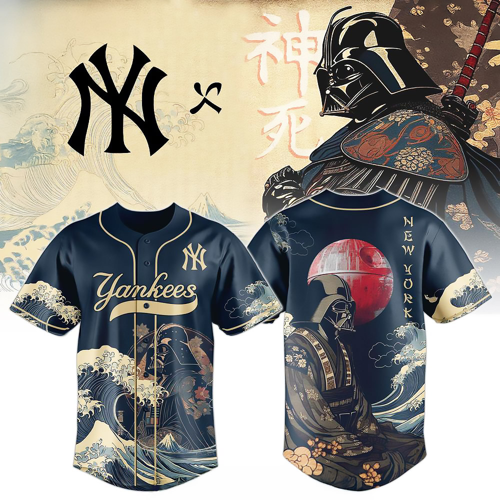 Lord Vader x New York Yankees 2025 Baseball Jersey Best Gift For Baseball And Movie Fans
