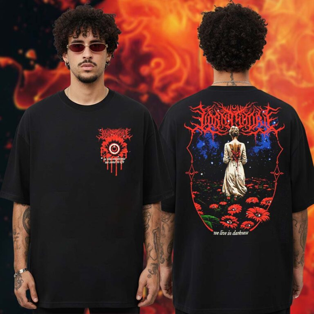 Lorna Shore Merch Darkness Flower T-Shirt Gift Ideas For Music Lovers Lorna Shore Merch Darkness Flower T-Shirt Gift Ideas For Music Lovers
