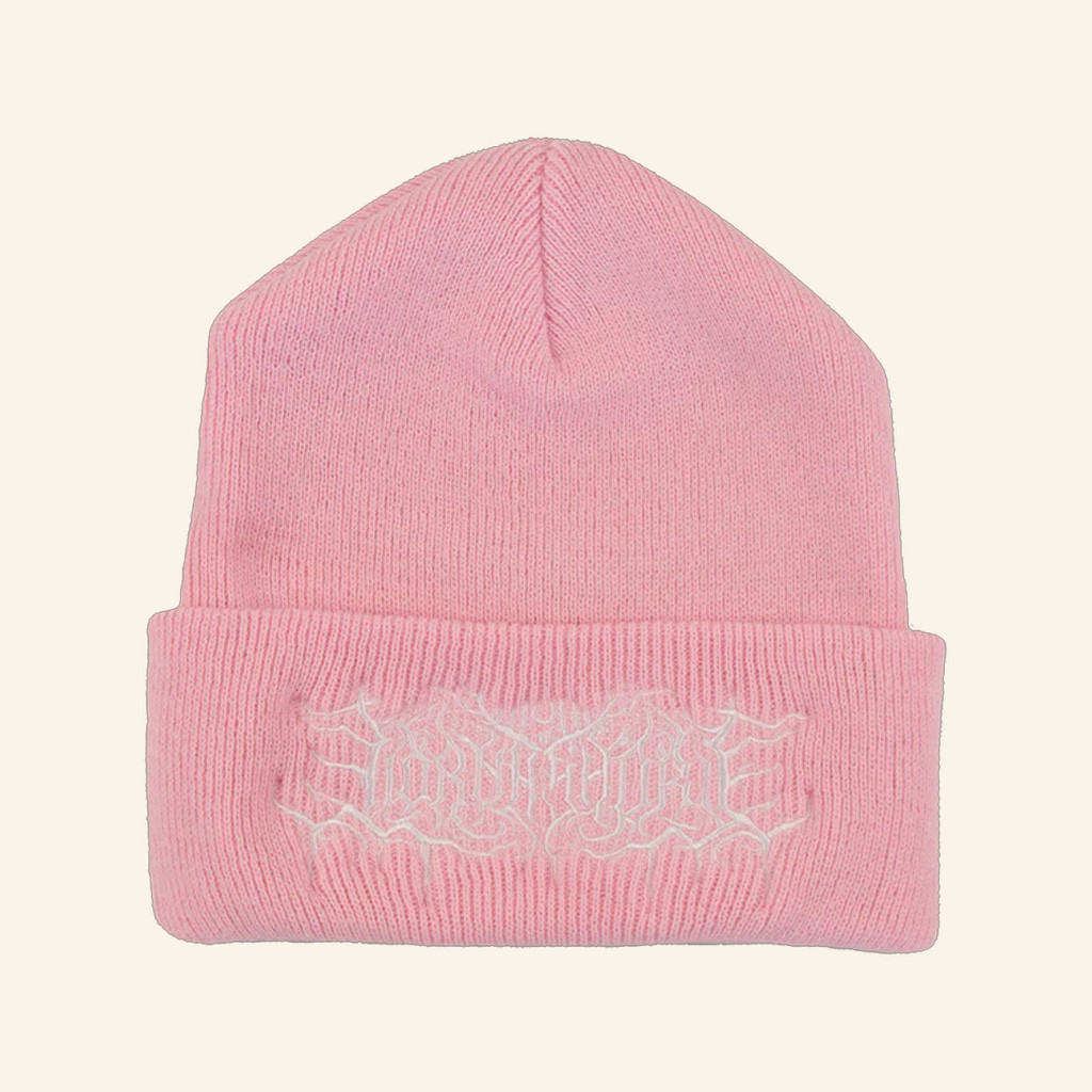 Lorna Shore Merch Iftefwm 2025 Tour Beanie Lorna Shore Logo Beanie Pink Gifts For Wife Lorna Shore Merch Iftefwm 2025 Tour Beanie Lorna Shore Logo Beanie Pink Gifts For Wife