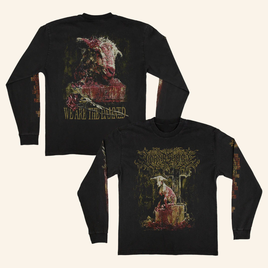Lorna Shore Merch Iftefwm 2025 Tour Shirt Lorna Shore Nameless Hymn Long Sleeve T-Shirt Lorna Shore Merch Iftefwm 2025 Tour Shirt Lorna Shore Nameless Hymn Long Sleeve T-Shirt