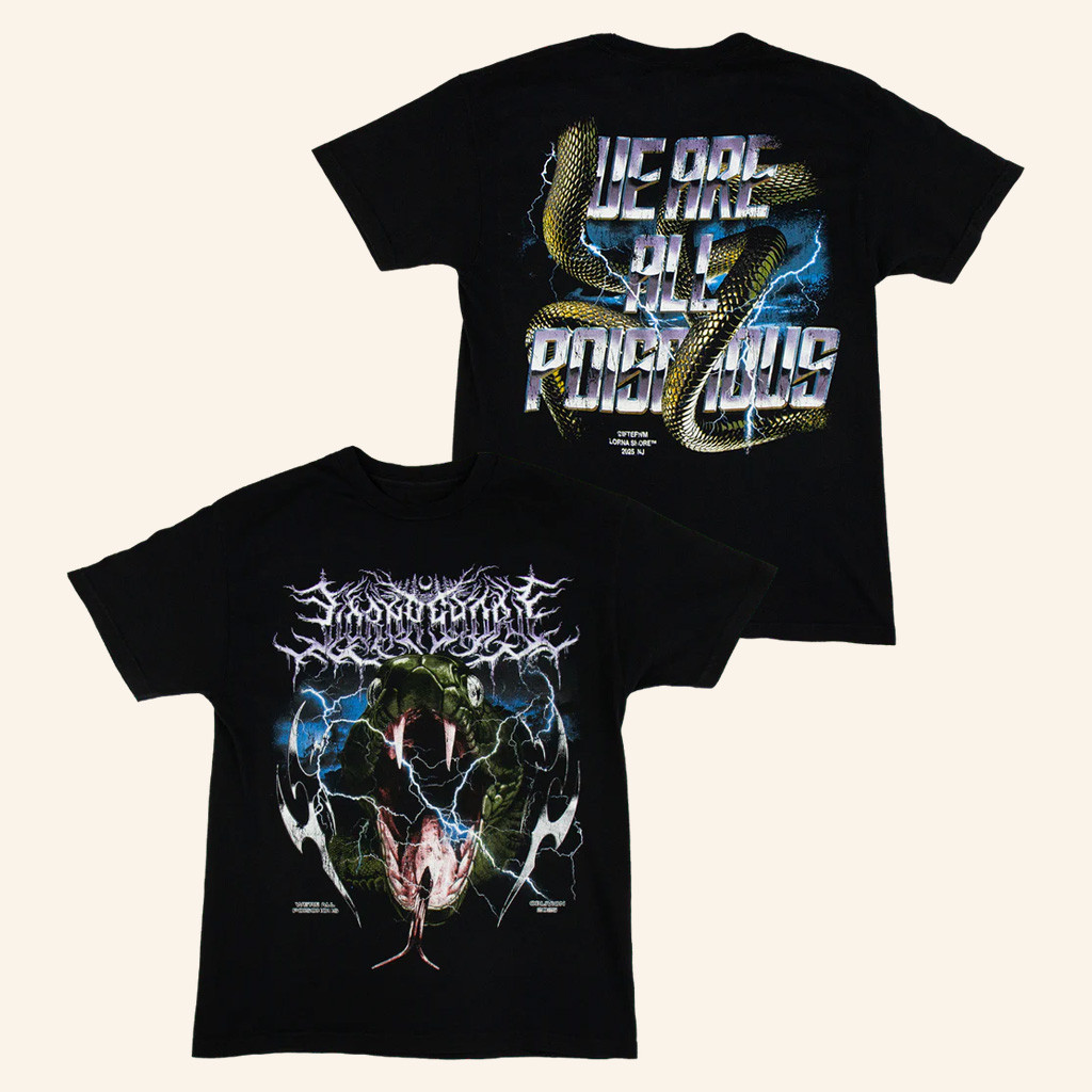 Lorna Shore Merch Iftefwm 2025 Tour T-Shirt Lorna Shore Snake Shirt Xmas Gifts For Him