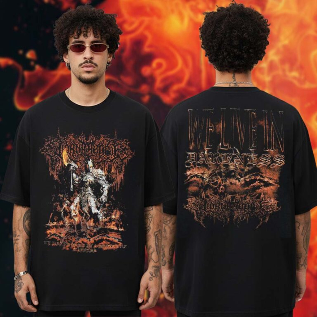 Lorna Shore Merch Live In Darkness T-Shirt Presents For Music Lovers