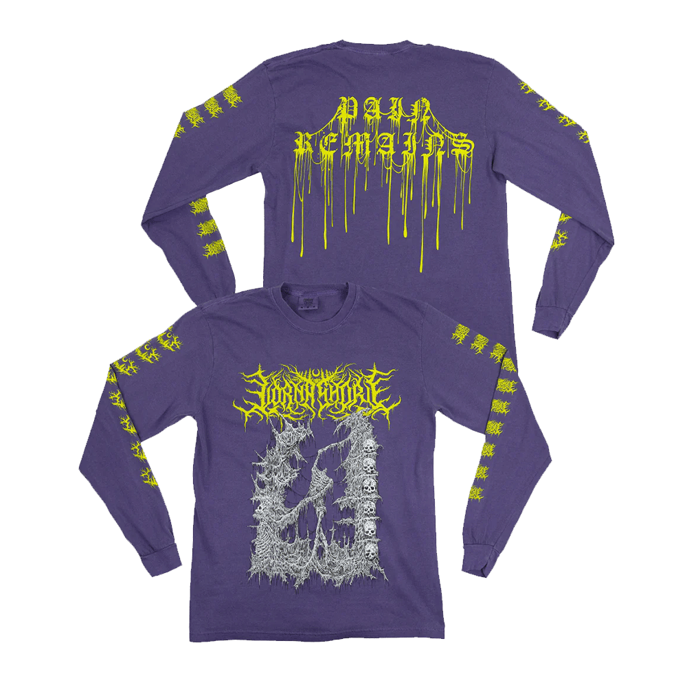 Lorna Shore Merch Lorna Shore Purple Headless Long Sleeve Shirt Father's Day Gifts For Son