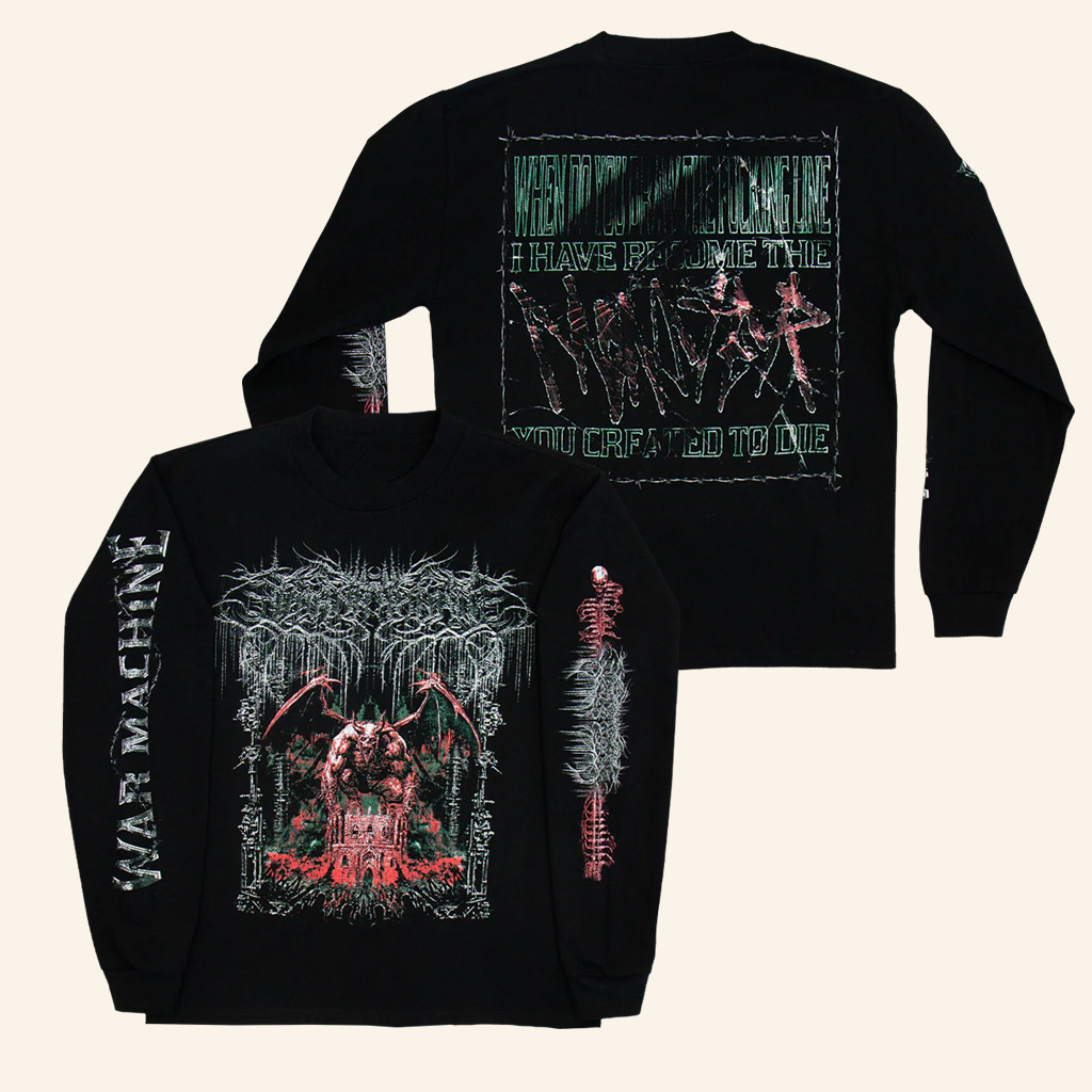 Lorna Shore Merch Lorna Shore War Machine Long Sleeve Shirt Gifts For Father Lorna Shore Merch Lorna Shore War Machine Long Sleeve Shirt Gifts For Father