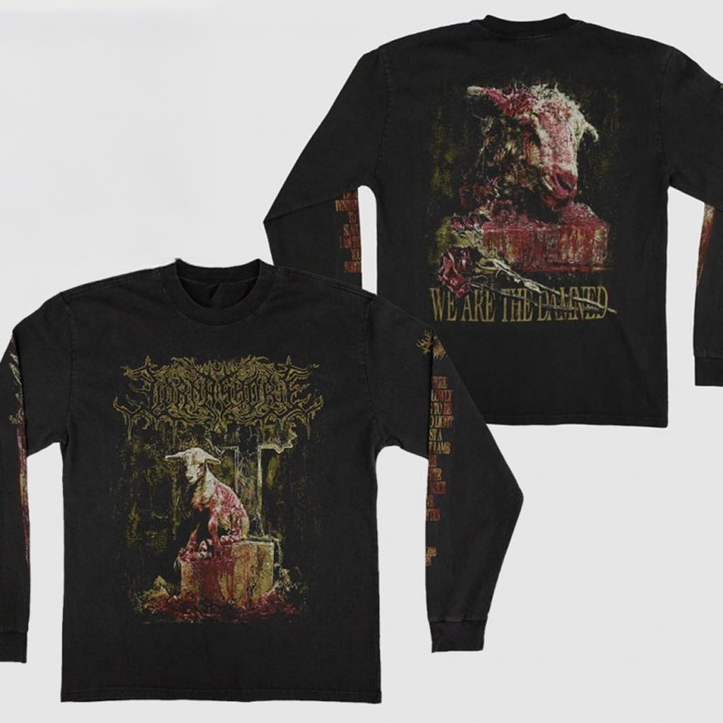 Lorna Shore Merch Nameless Hymn We Are The Damned Long Sleeve Shirt Gifts For Music Fans