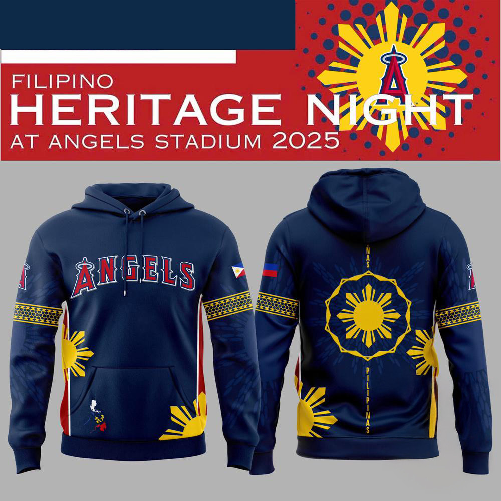 Los Angeles Angels Filipino Heritage Night Hoodie Basketball Fan Gifts