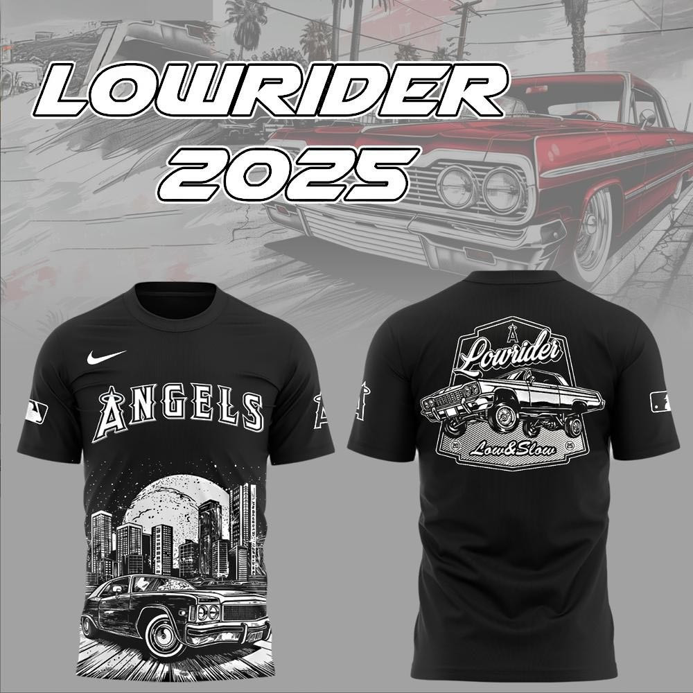 Los Angeles Angels Lowrider 2025 Special T-Shirt Presents For Racing Lovers