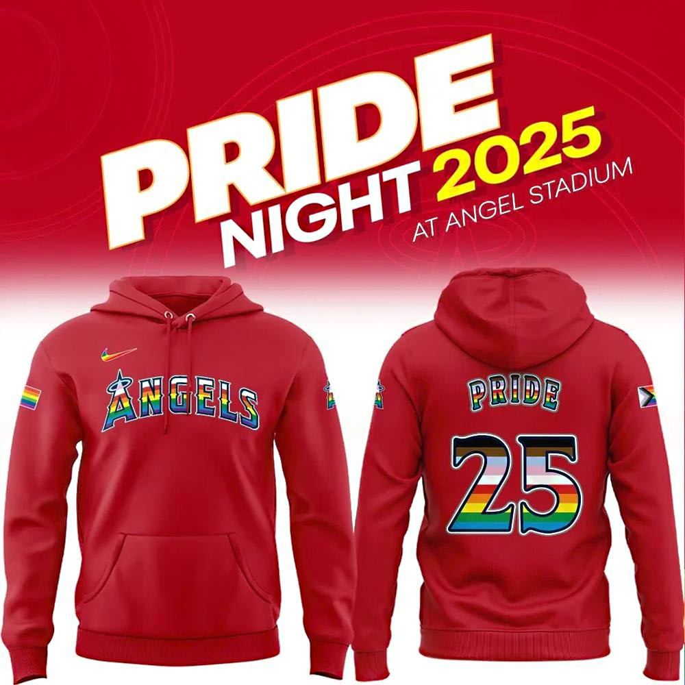Los Angeles Angels Pride Night At Angel Stadium 2025 Special Hoodie Presents For Fan Lovers