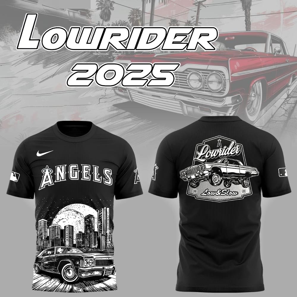 Los Angeles Angels x LOWRIDER Limited Edition T-Shirt Presents For Baseball Fans
