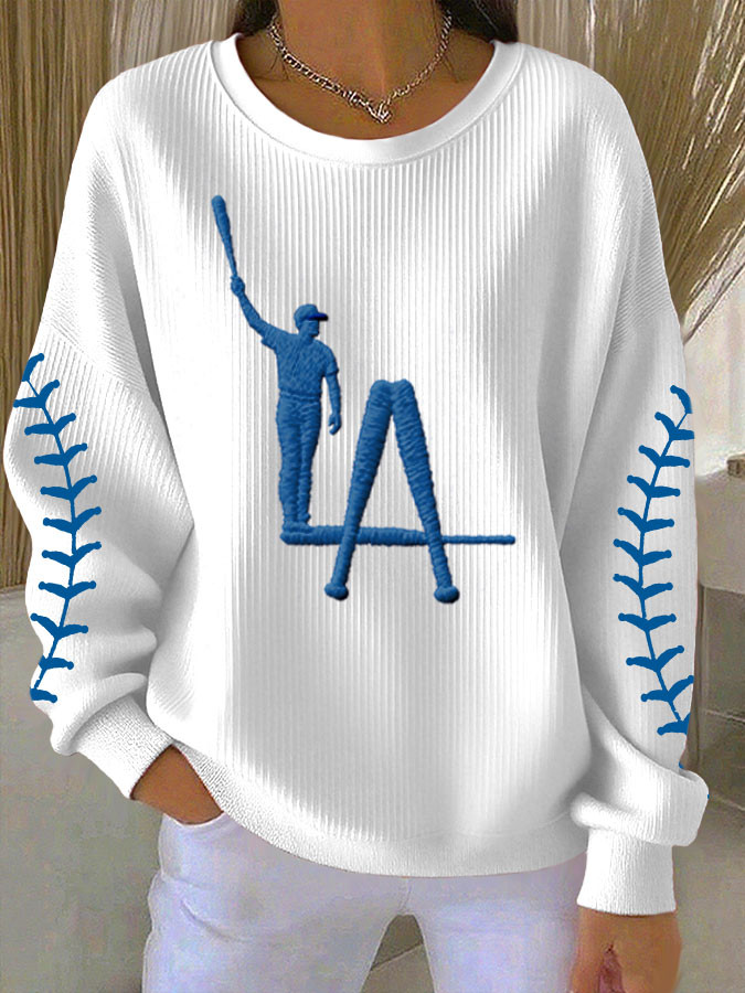 Los Angeles Baseball Sweatshirt Game Day Apparel Los Angeles Pride Merch Gift For Her