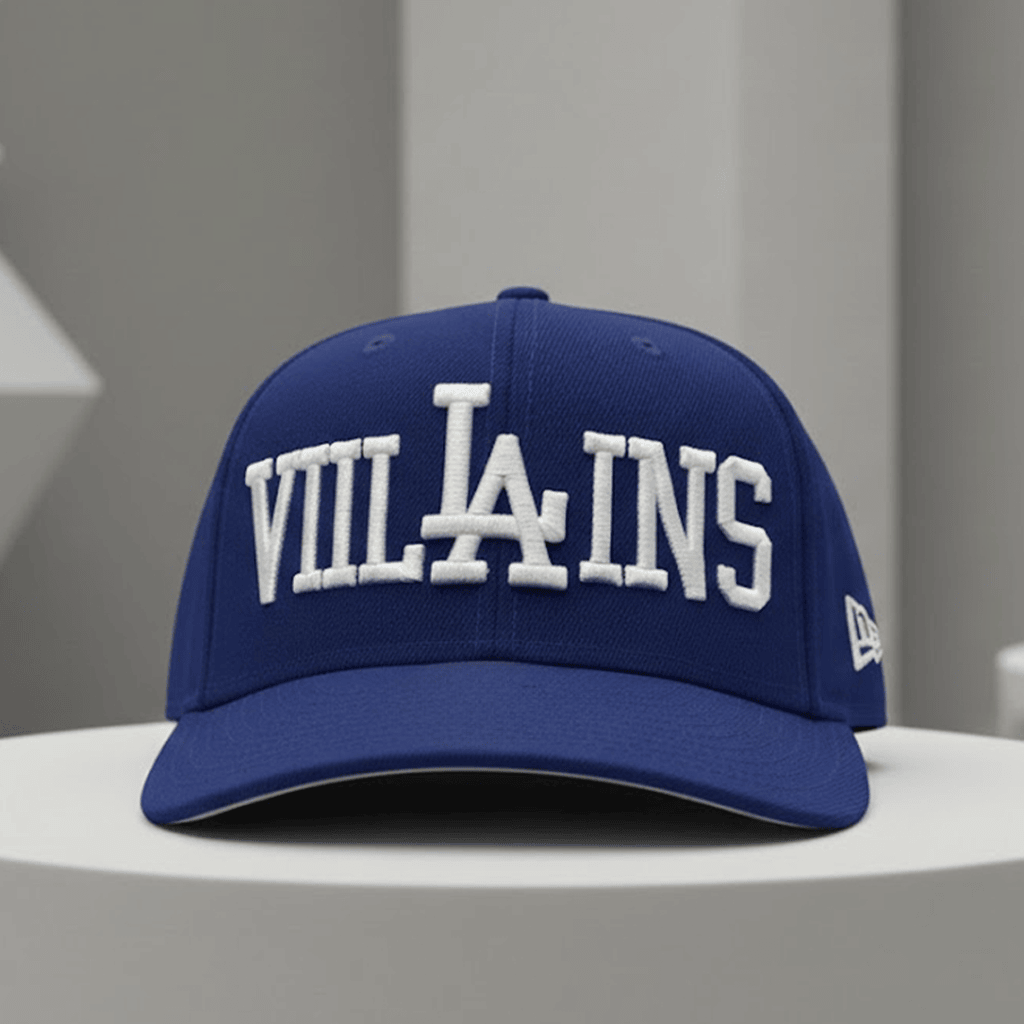Los Angeles Baseball VILLAINS LA Logo Hat Embroidered Gifts For Baseball Fans Los Angeles Baseball VILLAINS LA Logo Hat Embroidered Gifts For Baseball Fans