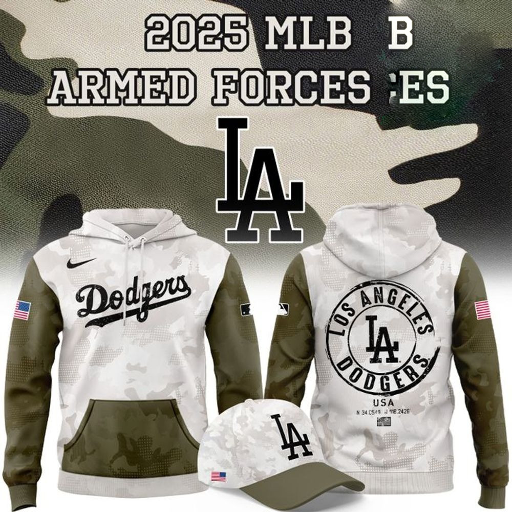 Los Angeles Dodgers 2025 Armed Forces Day Special Hoodie Cool Baseball Gifts