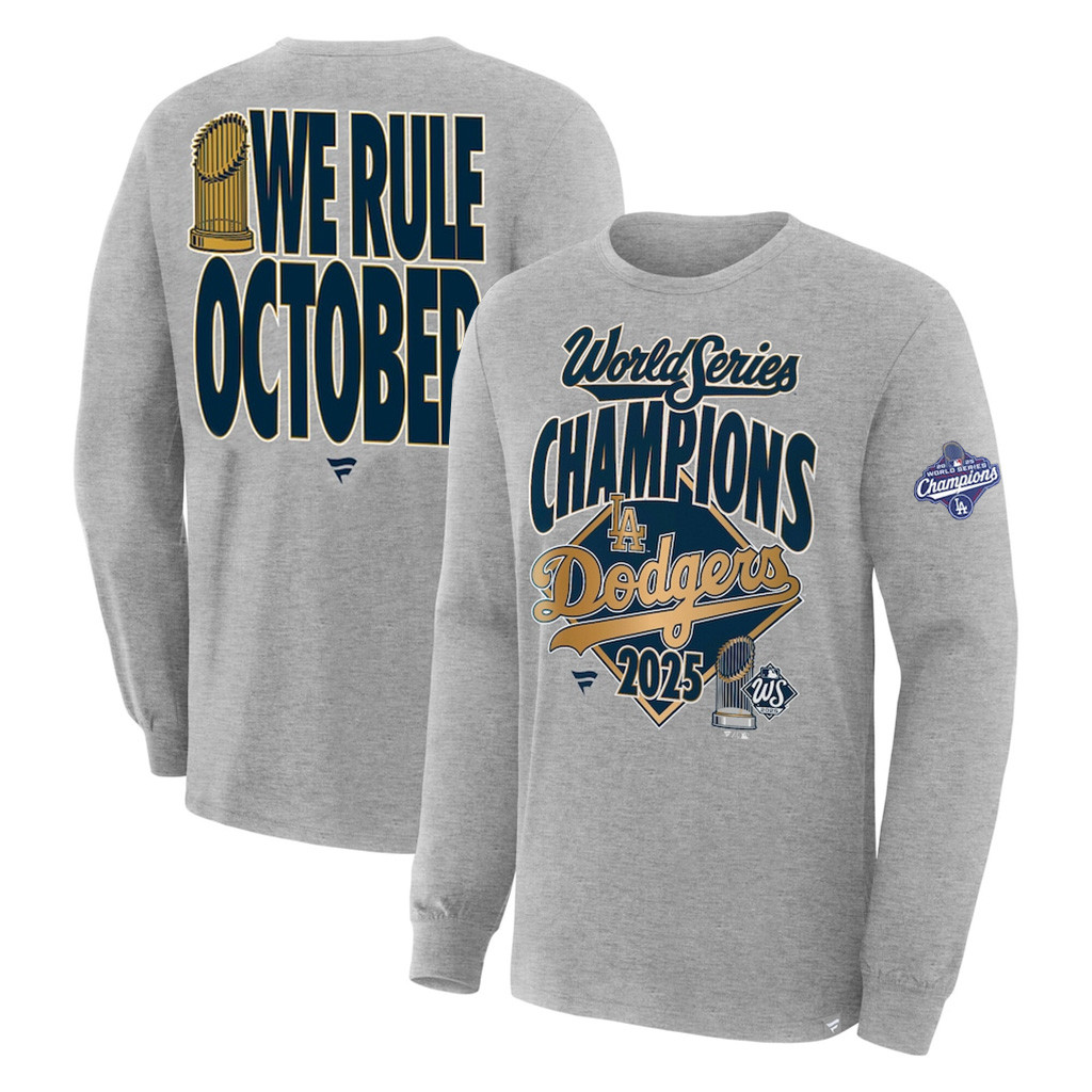 Los Angeles Dodgers Back To Back Champions Sweatshirt We Rule October World Series Merch 2025