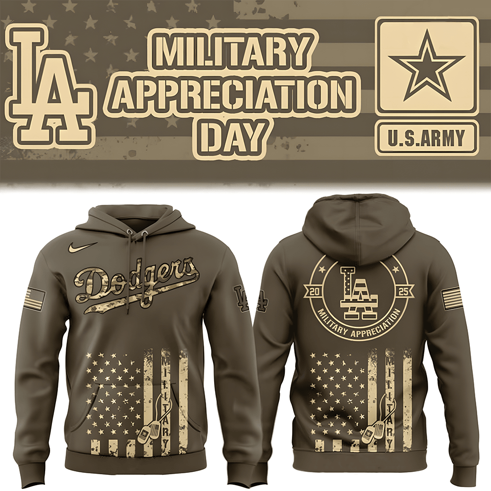 Los Angeles Dodgers Baseball Military Appreciation Day Special Hoodie Gifts For Baseball Fans