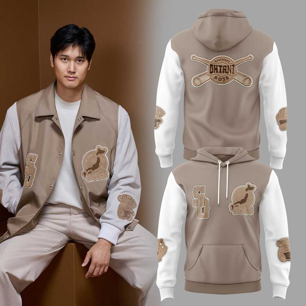 Los Angeles Dodgers BOSS x Shohei Ohtani Hoodie LA Dodgers Fan Merch Baseball Themed Gifts