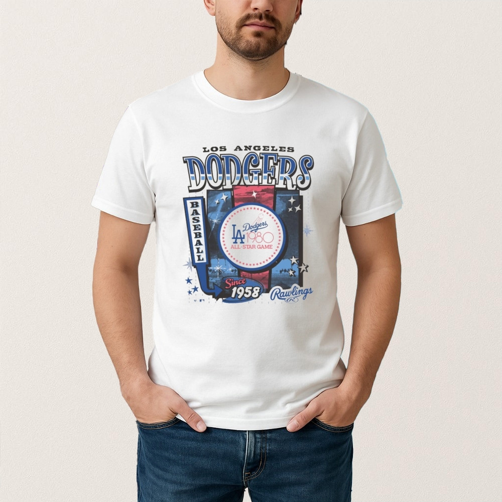 Los Angeles Dodgers Cooperstown Rawlings 47 T-Shirt Los Angeles Dodgers Merch Baseball Gear