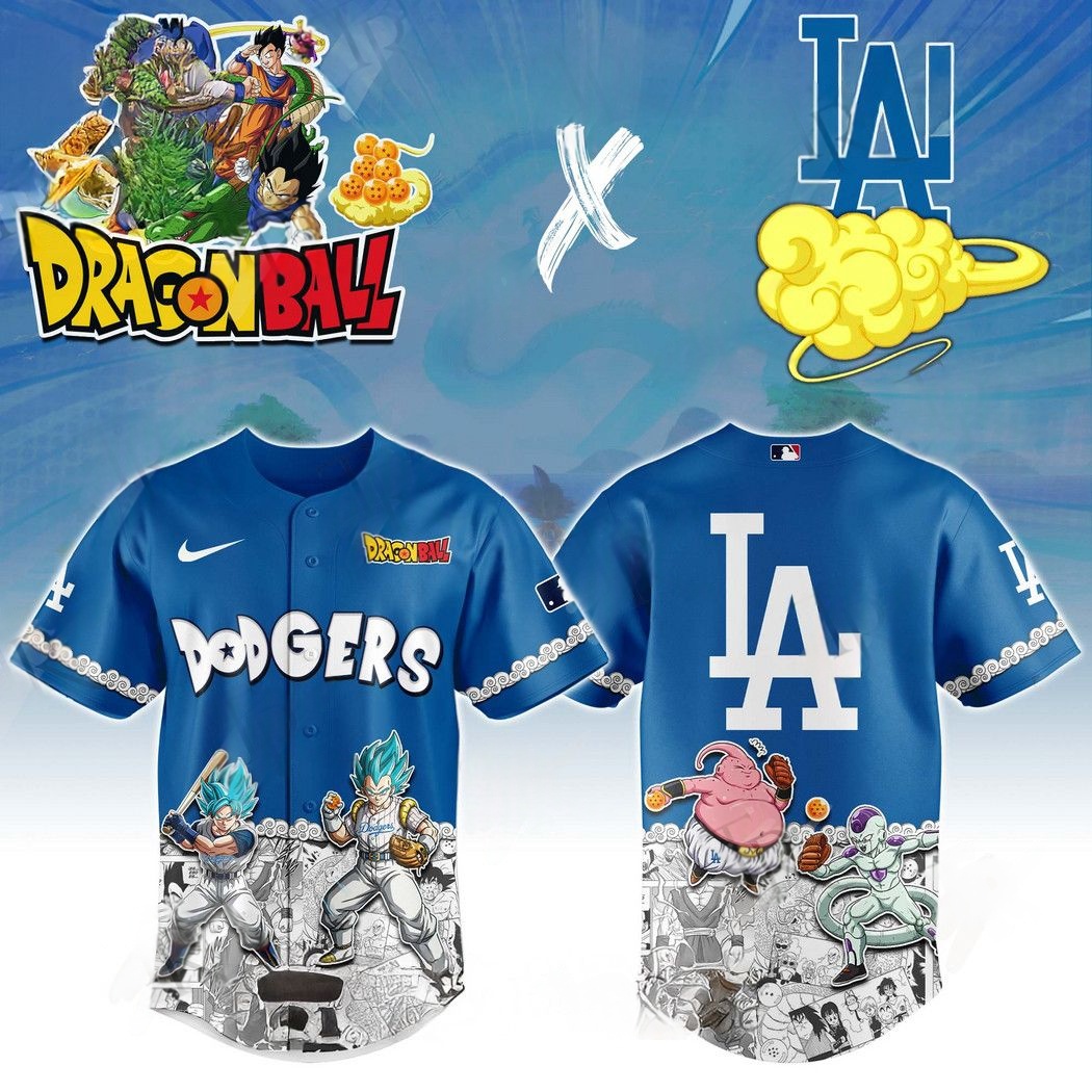 Los Angeles Dodgers Dragonball 2025 Special Edition Baseball Jersey Unique Baseball Gifts