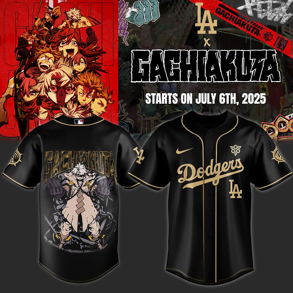 Los Angeles Dodgers Gachiakuta Limited Edition Baseball Jersey Best Gift For Baseball Fans