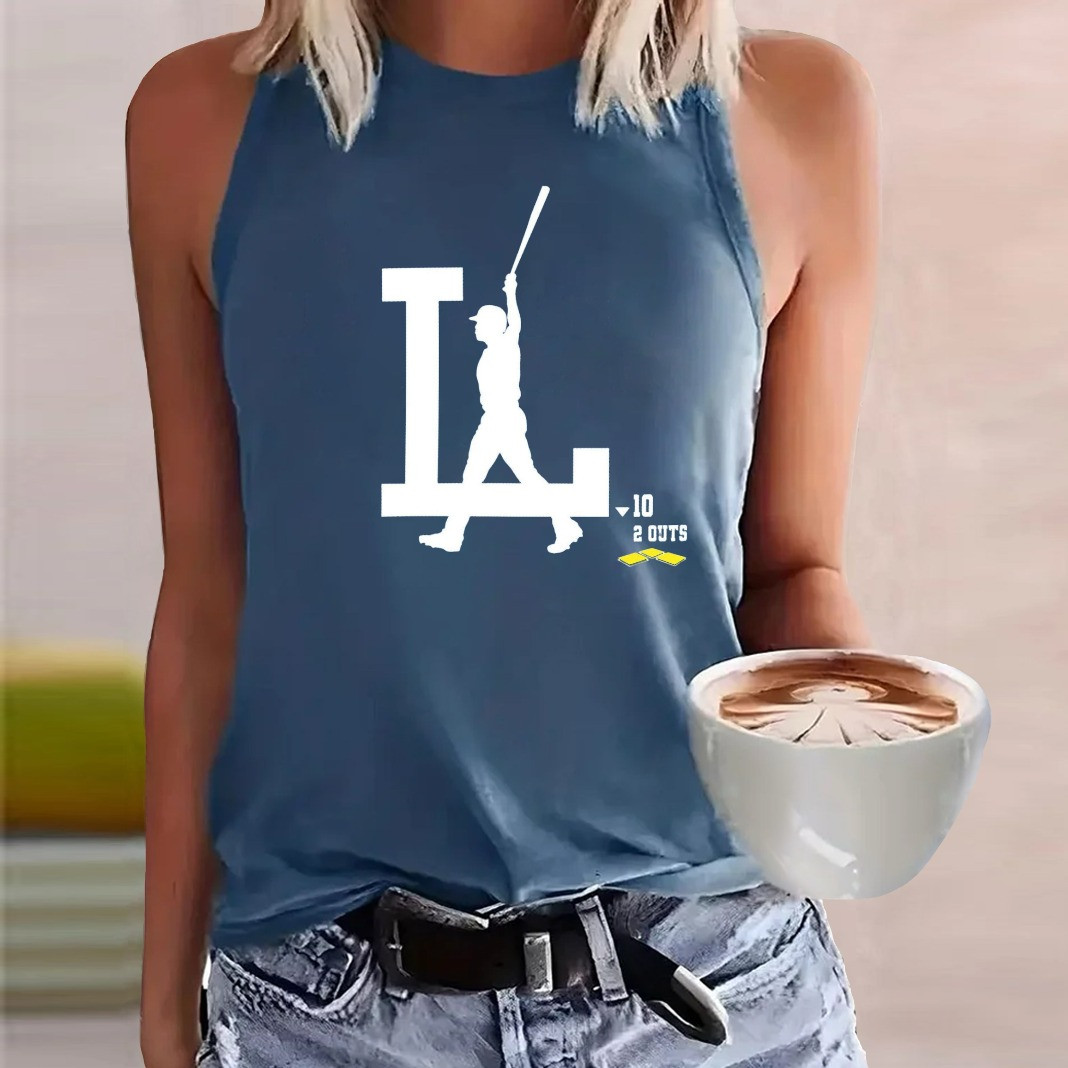 Los Angeles Dodgers Grand Slam 10 2 Out Tank Top Women's Gifts For Dodgers Fans For Her