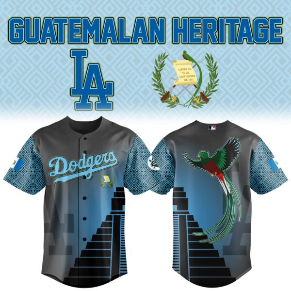 Los Angeles Dodgers Guatemalan Heritage Night Baseball Jersey Gift Ideas For Baseball Players
