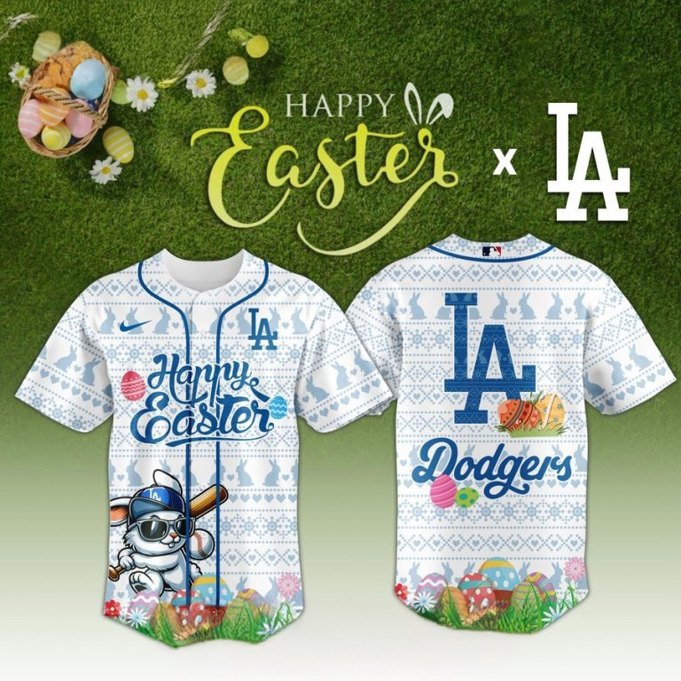 Los Angeles Dodgers Happy Easter 2025 Baseball Jersey Gifts For Hockey Enthusiasts