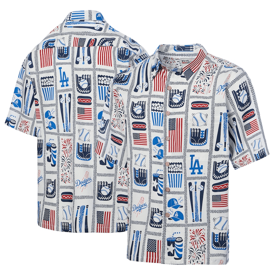 Los Angeles Dodgers Hawaiian Shirt LA Dodgers Aloha Shirt 4Th Of July Gift Ideas