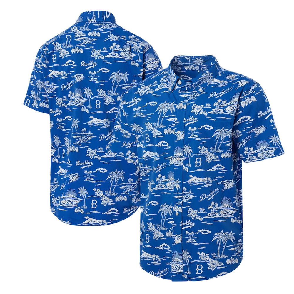 Los Angeles Dodgers Hawaiian Shirt Reyn Spooner Brooklyn Dodgers Aloha Shirt Fan Merch