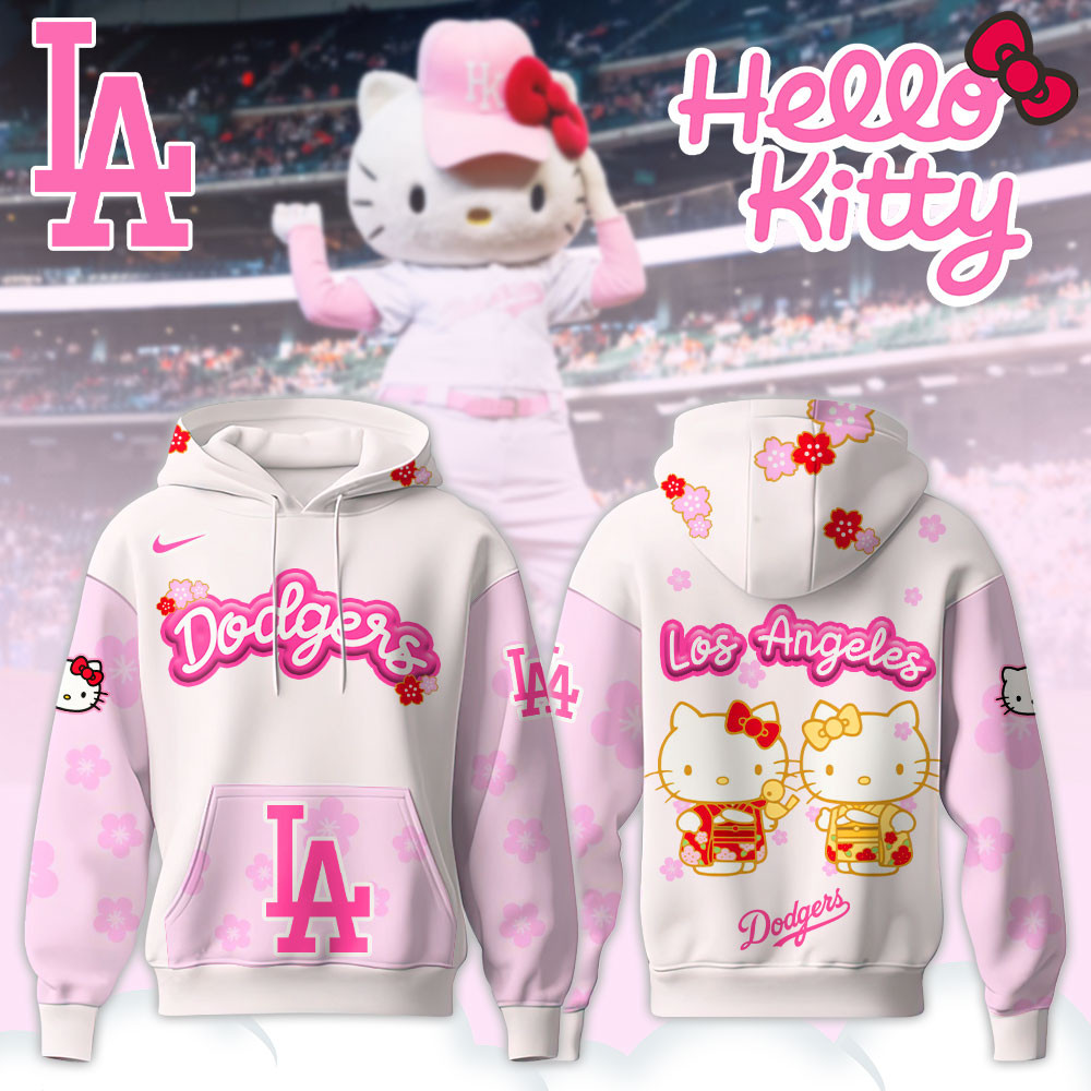 Los Angeles Dodgers Hello Kitty Hoodie Gift Ideas For Baseball Fans