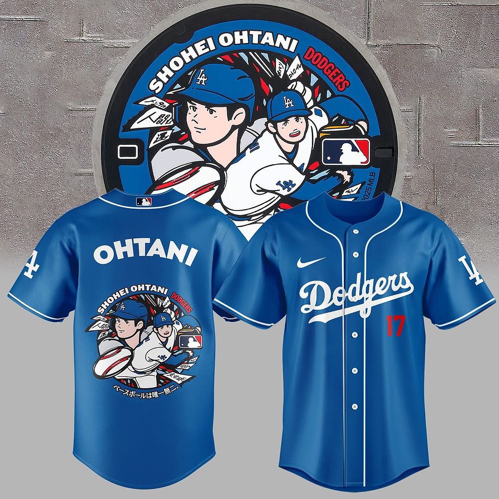Los Angeles Dodgers Japan Rising Stars Sohei Ohtani Jersey Best Gift For Baseball Fans