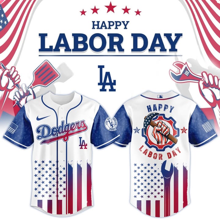 Los Angeles Dodgers Labor Day Tribute 2025 Jersey Dodgers Merch Best Gifts For Baseball Fans