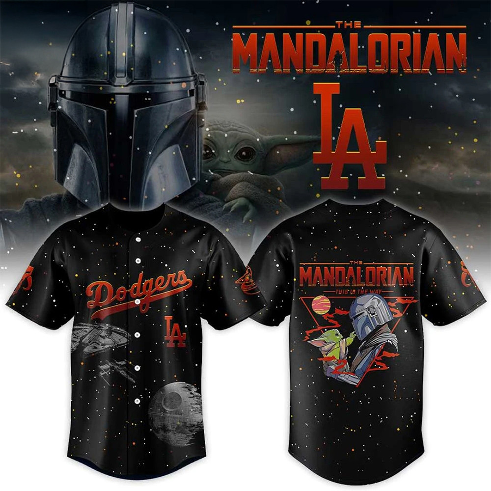 Los Angeles Dodgers Mandalorian And Grogu 2026 Baseball Jersey LA Baseball Team Merch