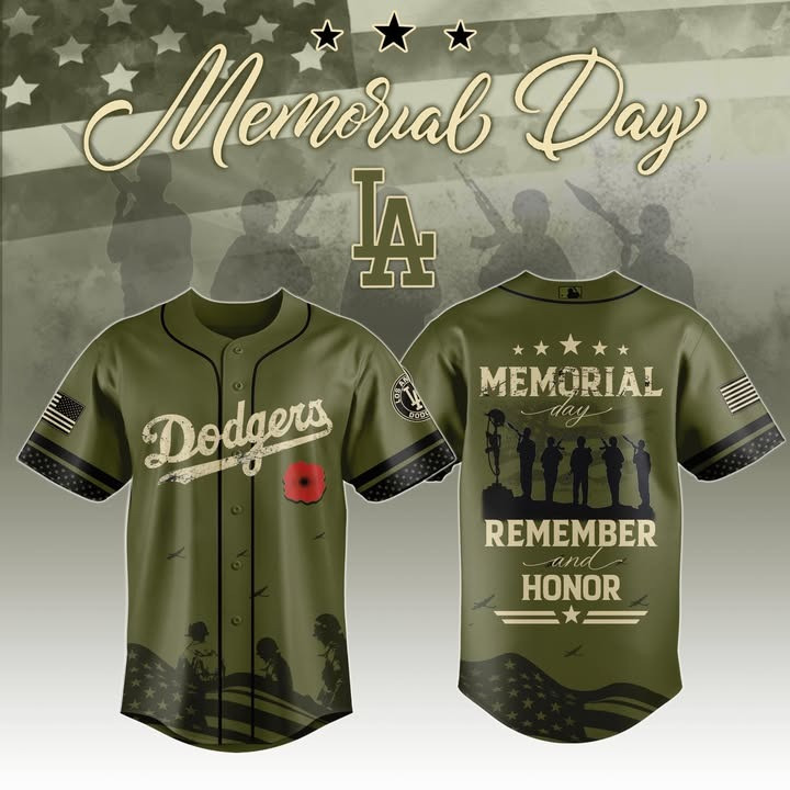 Los Angeles Dodgers Memorial Day Veteran Jersey Remember And Honor Veterans Day Gifts