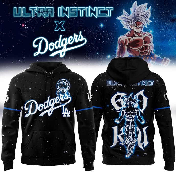 Los Angeles Dodgers Merch Goku Ultra Instinct 2025 Hoodie Best Baseball Father's Day Gifts