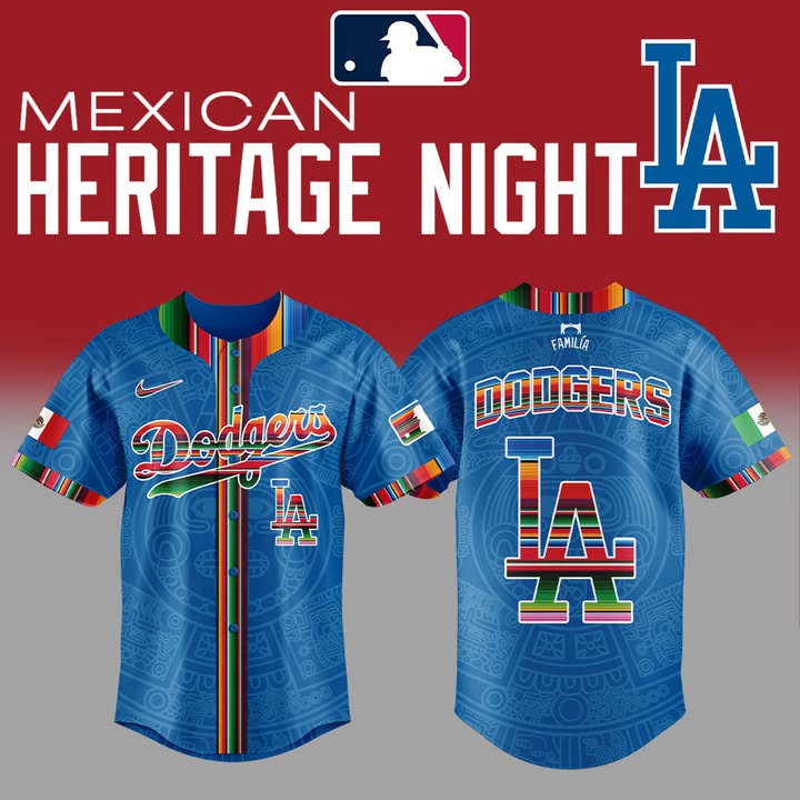 Los Angeles Dodgers Mexican Heritage Night Jersey Gift Ideas For Baseball Players