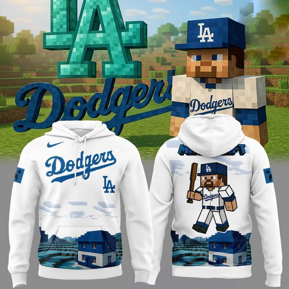 Los Angeles Dodgers Minecraft Night 2025 Hoodie Great Gifts For Fans Lovers