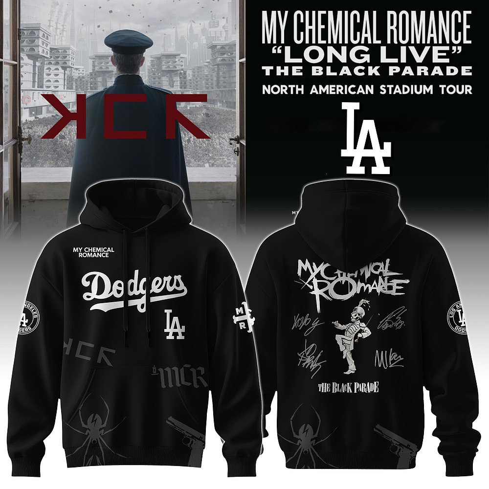 Los Angeles Dodgers My Chemical Romance Tour Hoodie Best Gift For Music And Baseball Fans