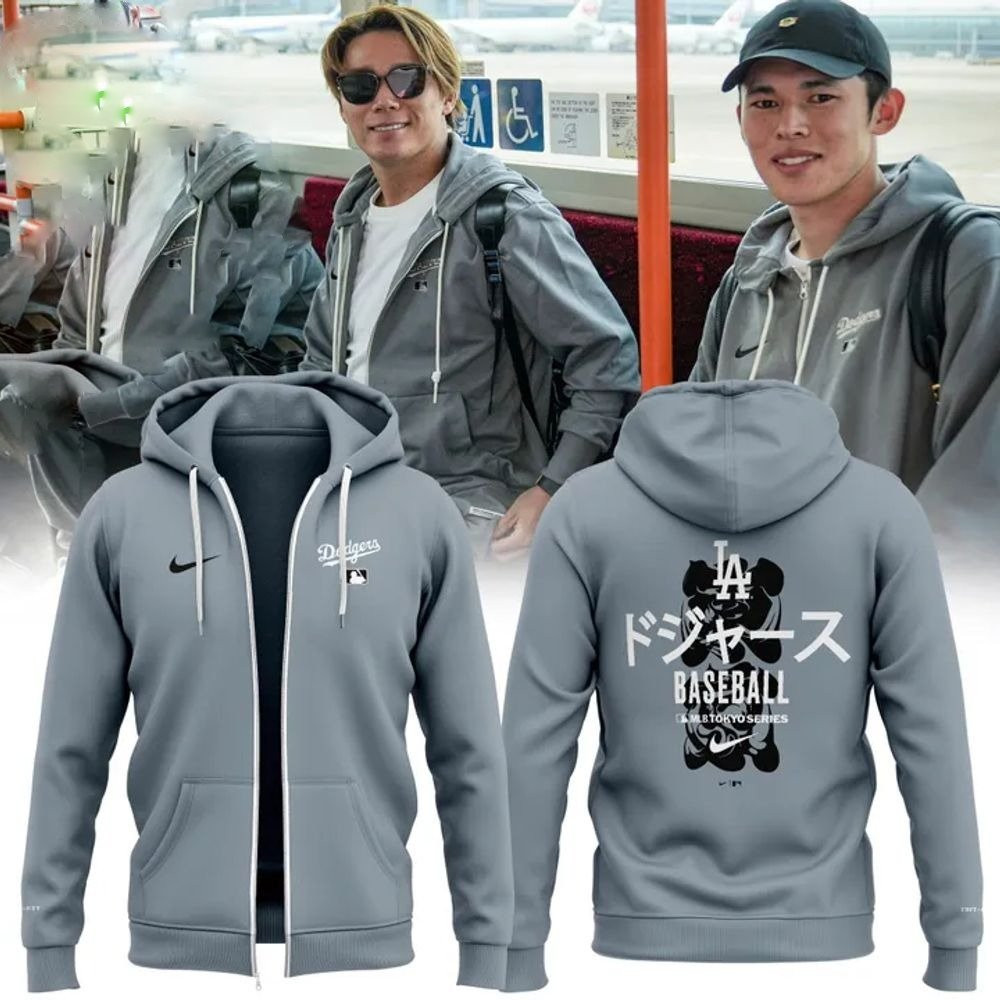 Los Angeles Dodgers Nike Tokyo Series 2025 Zip Hoodie Unique Gifts For Baseball Fans