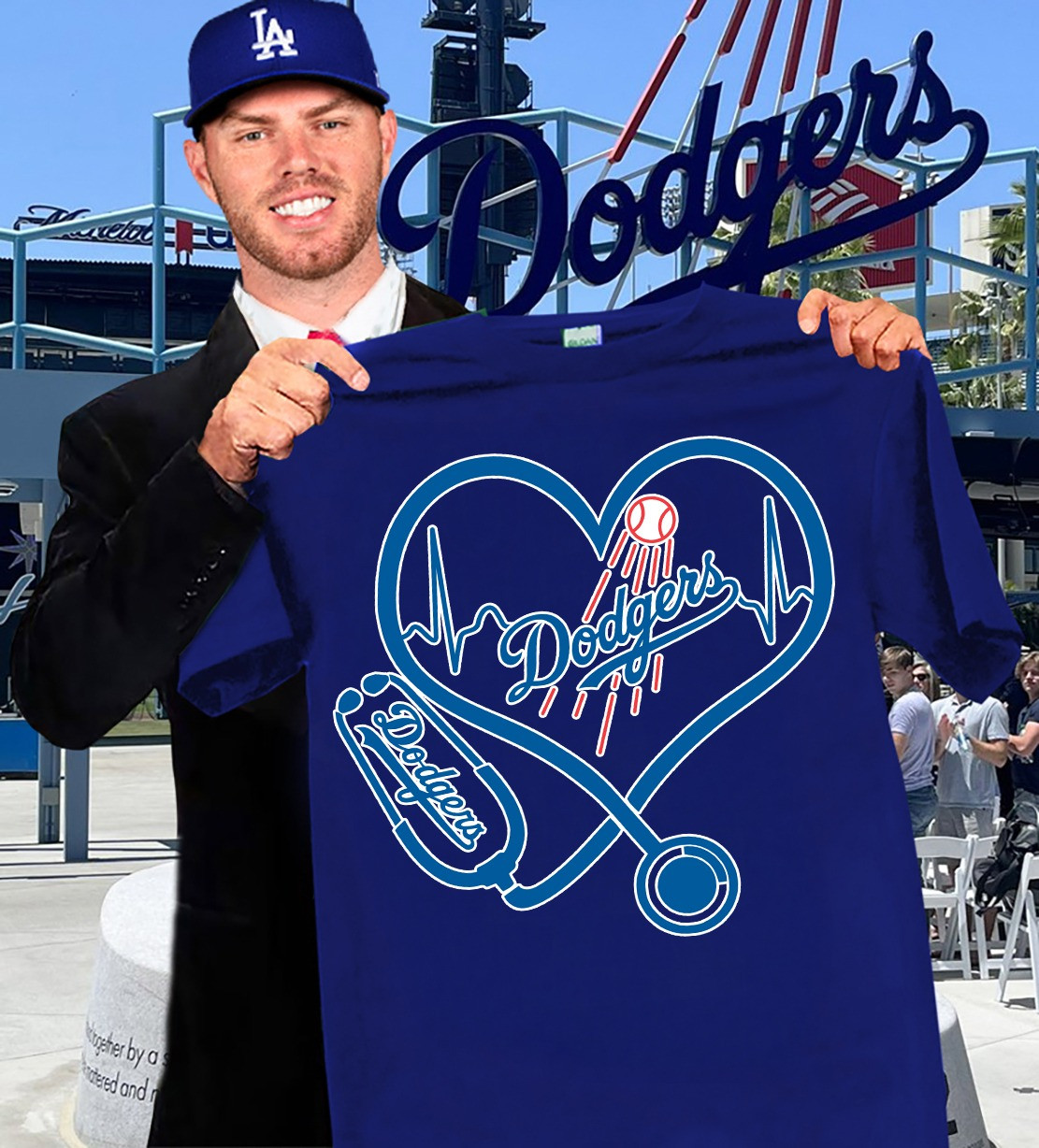 Los Angeles Dodgers Nurse T-Shirt Honor Nurse Day Baseball Gifts For LA Dodgers Fans