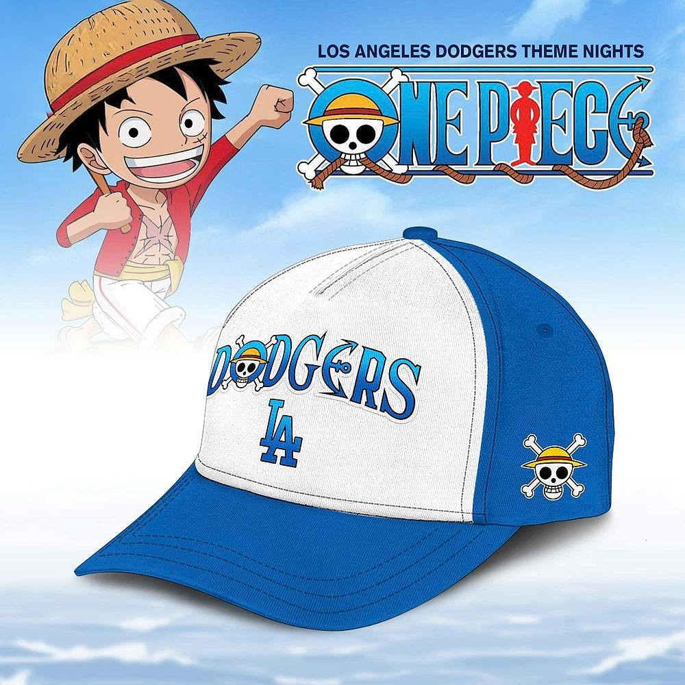Los Angeles Dodgers One Piece Night Game Hat Best Gift For Anime And Baseball Fans