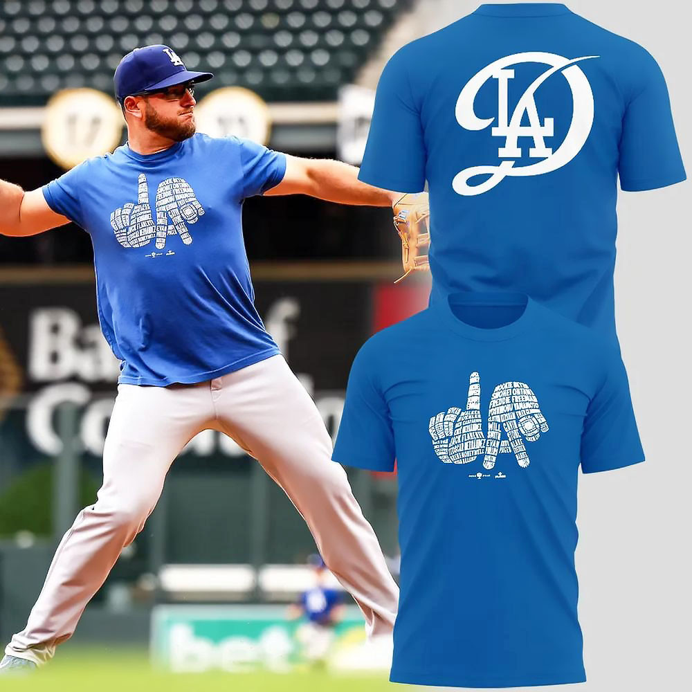 Los Angeles Dodgers Peace Out Limited Edition T-Shirt Best Gifts For Baseball Lovers