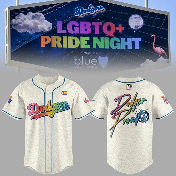 Los Angeles Dodgers Pride Month Jersey 2025 Baseball LGBTQ+ Dodgers Fan Merch Gifts