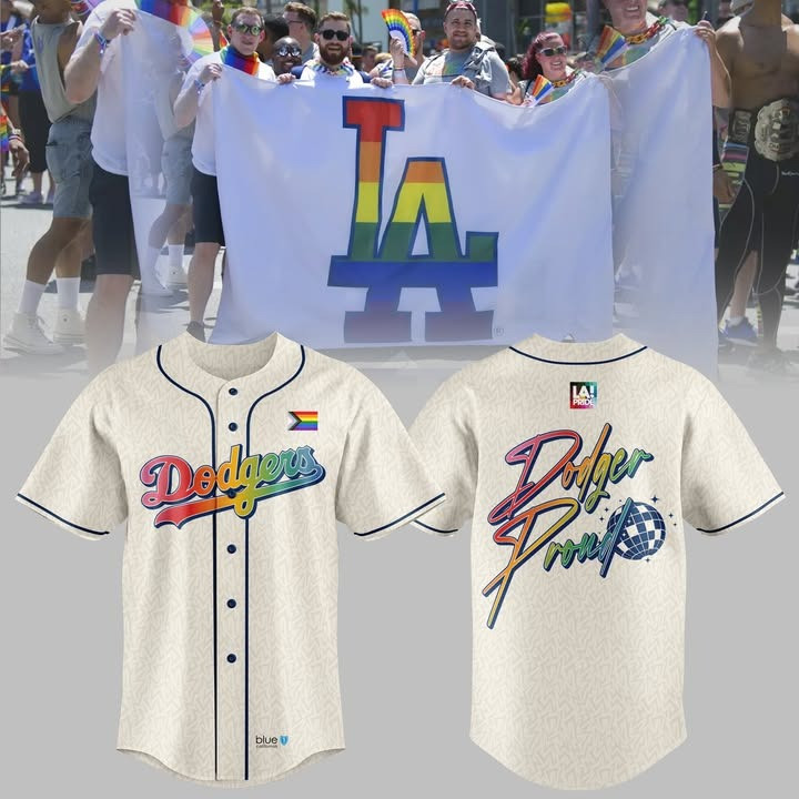 Los Angeles Dodgers Pride Night Jersey Best Gifts For Baseball Lovers