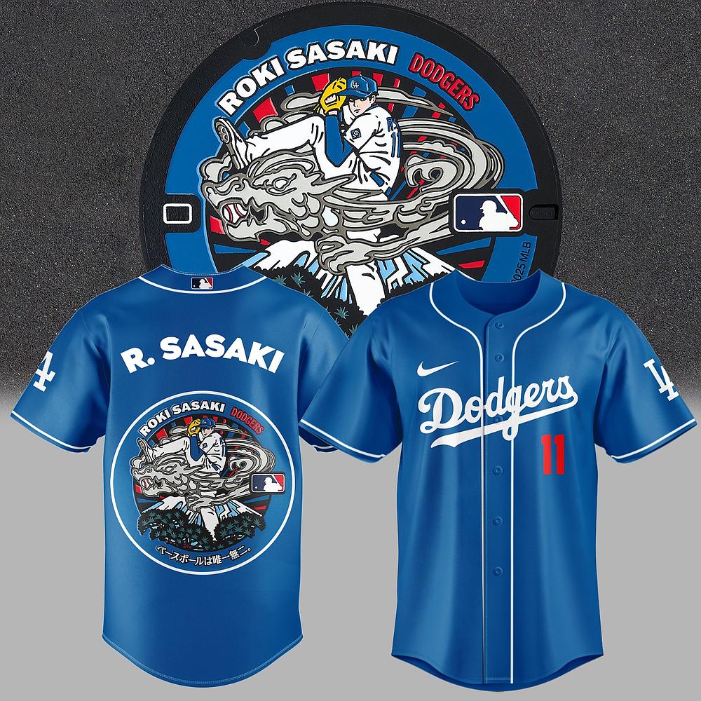 Los Angeles Dodgers Sasaki 2025 MLB Japan Rising Stars Jersey Best Gift For Baseball Supporters