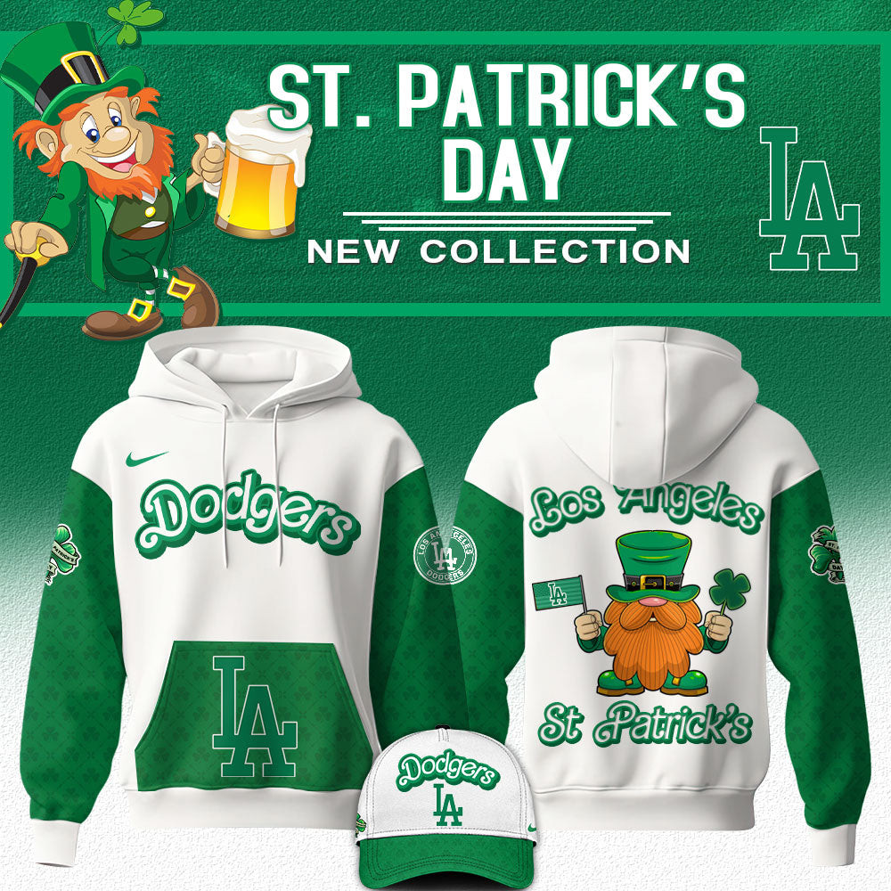 Los Angeles Dodgers St. Patrick'S Day Hoodie Gifts For Dodgers Fans
