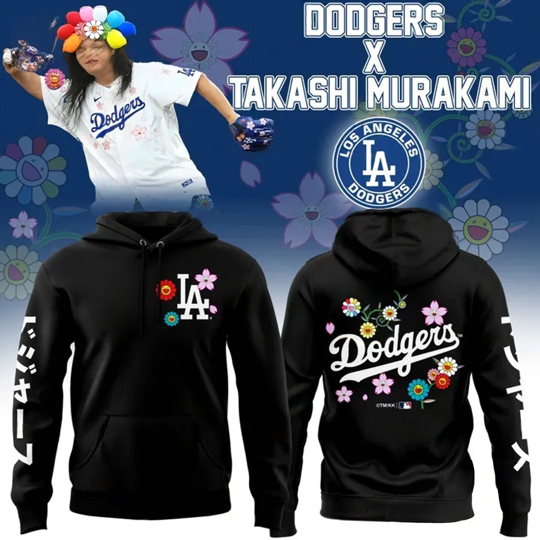 Los Angeles Dodgers Takashi Murakami 2025 Hoodie Best Gifts For Baseball Fans