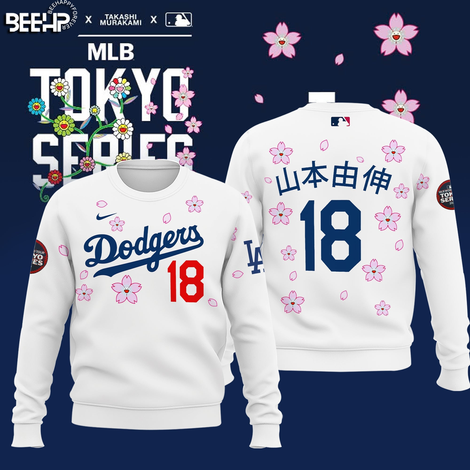 Los Angeles Dodgers Takashi Murakami 2025 Sweatshirt Gifts For Baseball Lovers