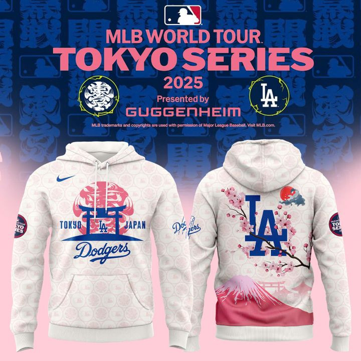 Los Angeles Dodgers Tokyo Japan 2025 Hoodie Gifts For Baseball Fans