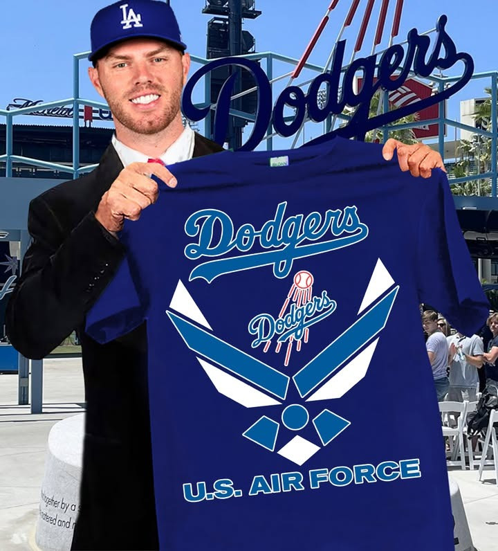 Los Angeles Dodgers U.S. Air Force T-Shirt USAF Dodgers Merch Baseball Lover Gifts For Him